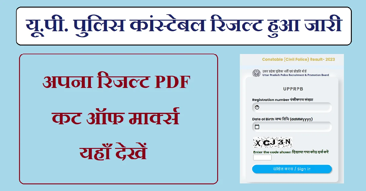 UP Police Constable Result 2024 PDF