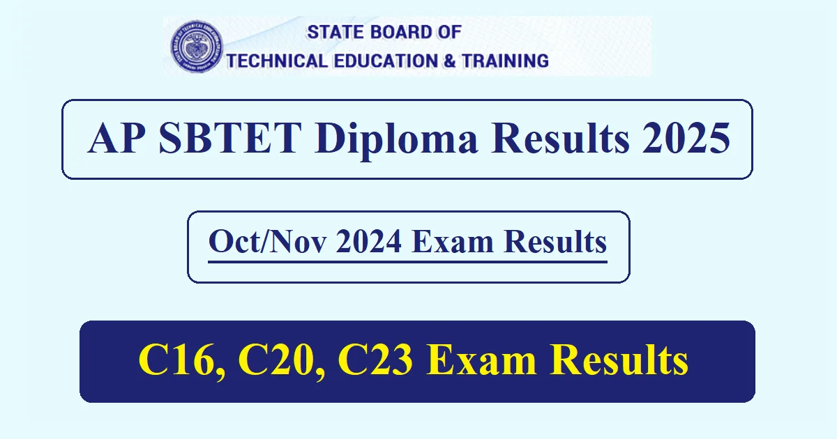 AP SBTET Diploma Results 2025