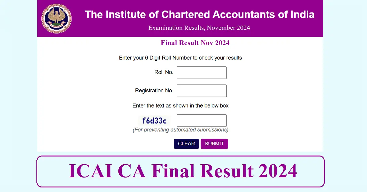 ICAI CA Final Result 2024