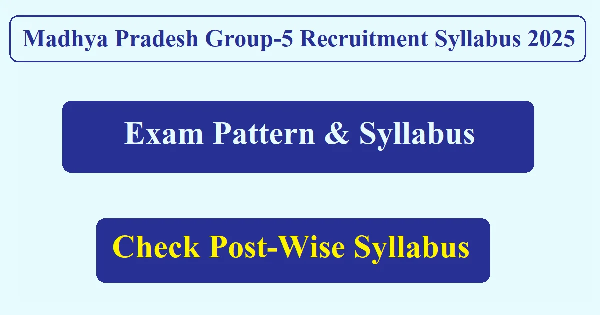 MPPEB Group 5 Syllabus 2025