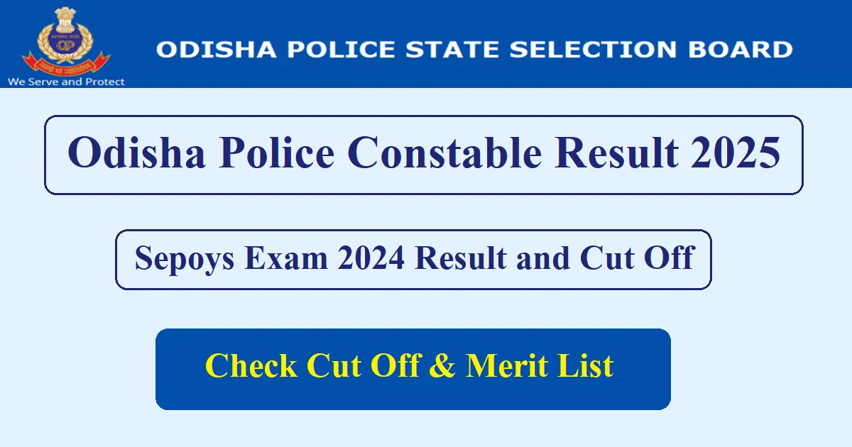 Odisha Police Constable Result 2025