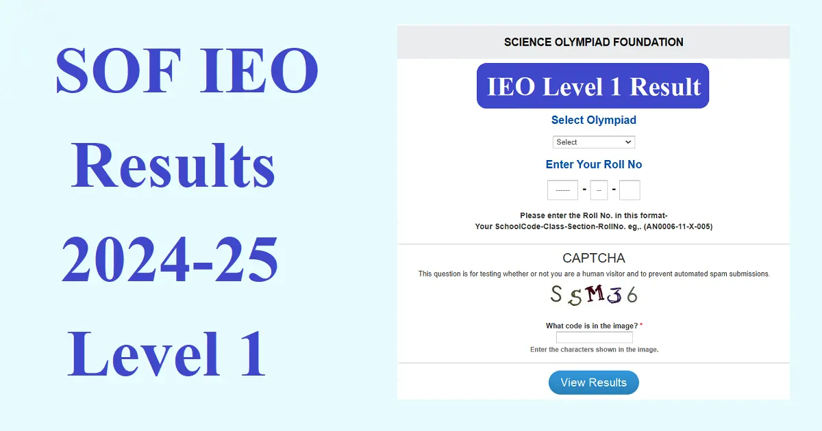 SOF IEO Level 1 Results 2024