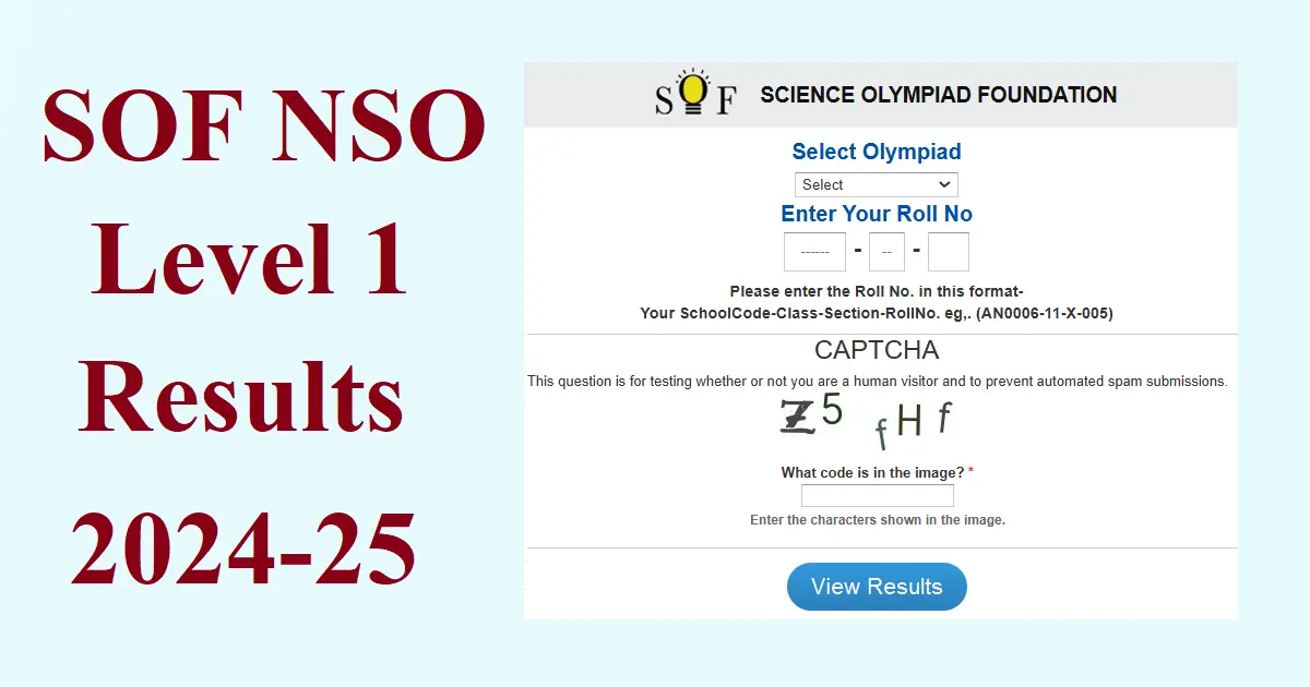 SOF NSO Level 1 Results 2024-25