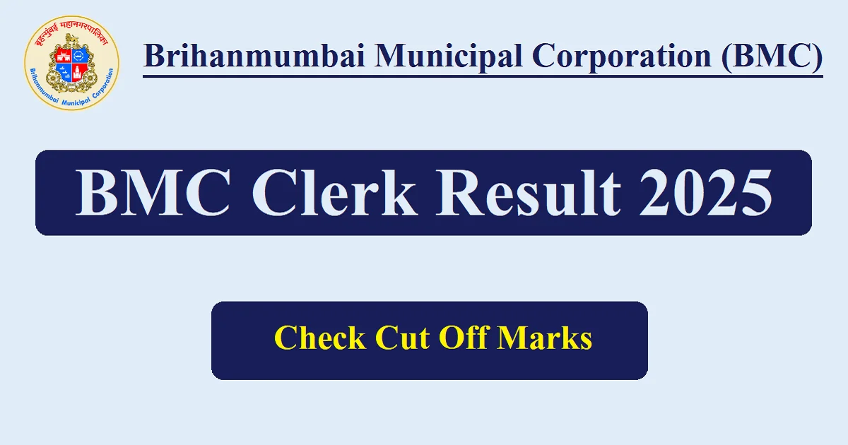 BMC Clerk Result 2025