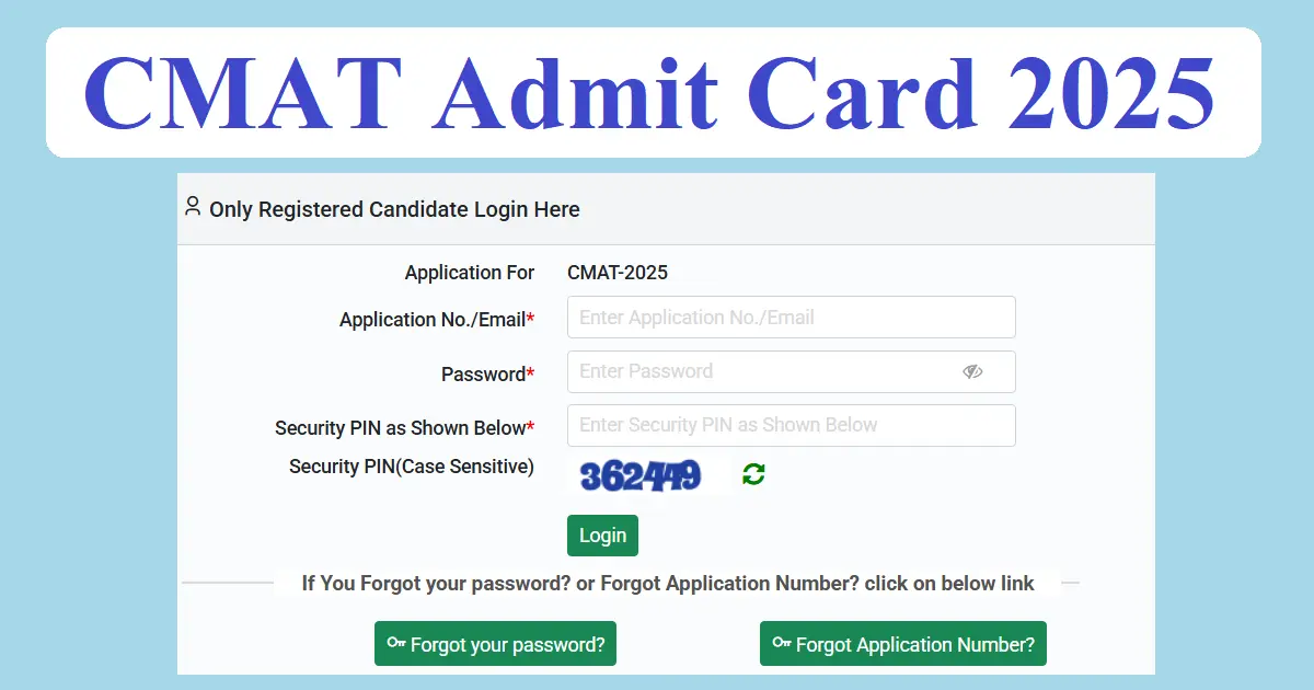 CMAT Admit Card 2025 Download