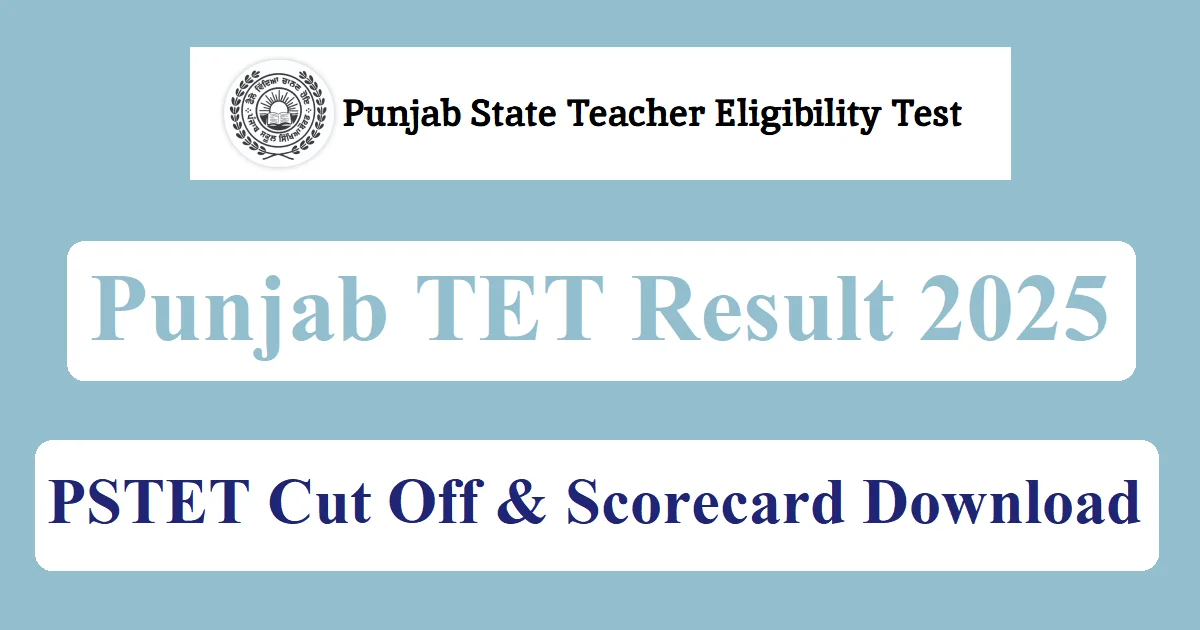 PSTET Result 2025