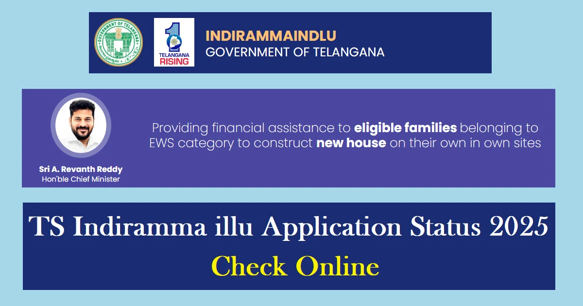 TS Indiramma illu Application Status 2025 Check