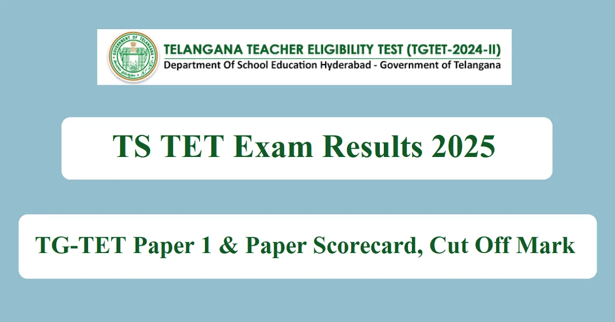 TS TET Result 2025 Link